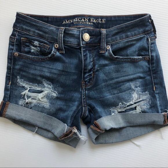 American Eagle Outfitters midi shorts rolled hem - Picture 8 of 8